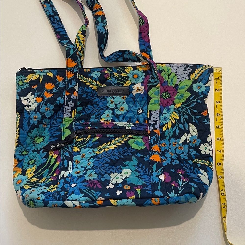 Vera Bradley Midnight Blues Multicolor Floral Tote - Picture 3 of 6